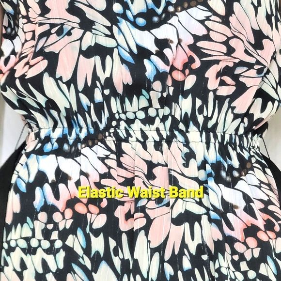 Y2K FASHION: 2B Bebe Abstract Print Blouse, Sz. Small - Picture 4 of 7